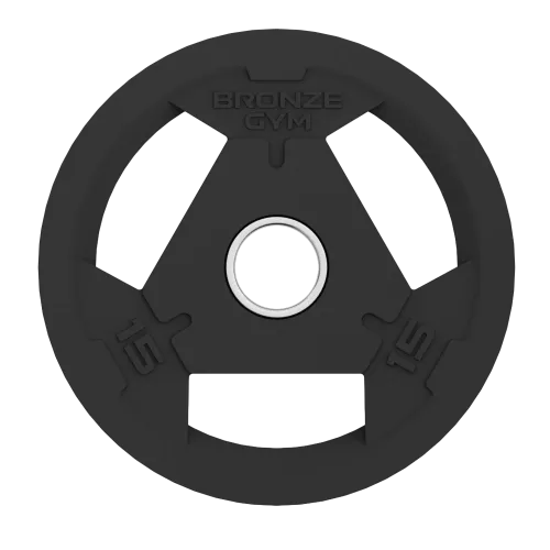 Диск олимпийский обрезиненный BRONZE GYM 15 кг