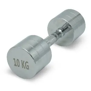 Гантель круглая хромированная Unix Fit PRO 10 кг / шт.