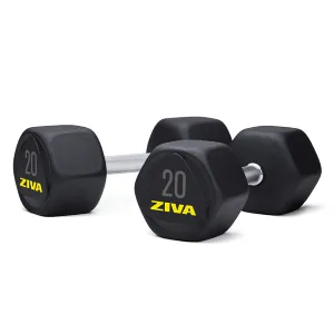 Гантель обрезиненная Ziva 36 кг (пара)