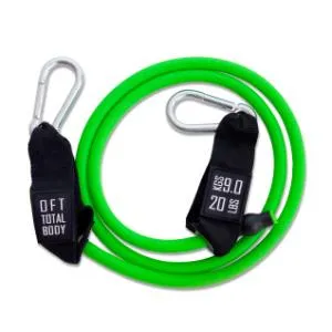 Эспандер из натурального латекса с карабинами Original FitTools сопротивление 20 lbs