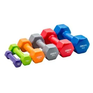 Гантель в виниловой оболочке Original FitTools PROFI-FIT 1 кг