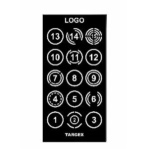 Функциональная панель Targex СИЛА, 2400х1200 мм (функциональная разметка СИЛА)