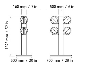 Набор медболов с вертикальной стойкой Pent MOXA VERTICAL Light
