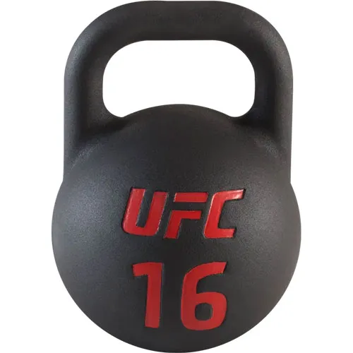 Гиря UFC 16 кг, литая сталь, резиновое покрытие