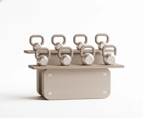 Набор гирь с горизонтальной стойкой Technogym Personal Kettlebells Horizontal Full Set