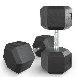 Unix Fit Гантель гексагональная обрезиненная 35 кг / шт.