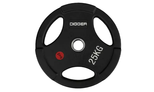 Диск олимпийский обрезиненный 3-х хватовый 25кг Hasttings Digger HD51C1C-25