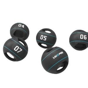 Livepro Медицинбол с двойными ручками LP8111-04 (мяч утяжеленный)