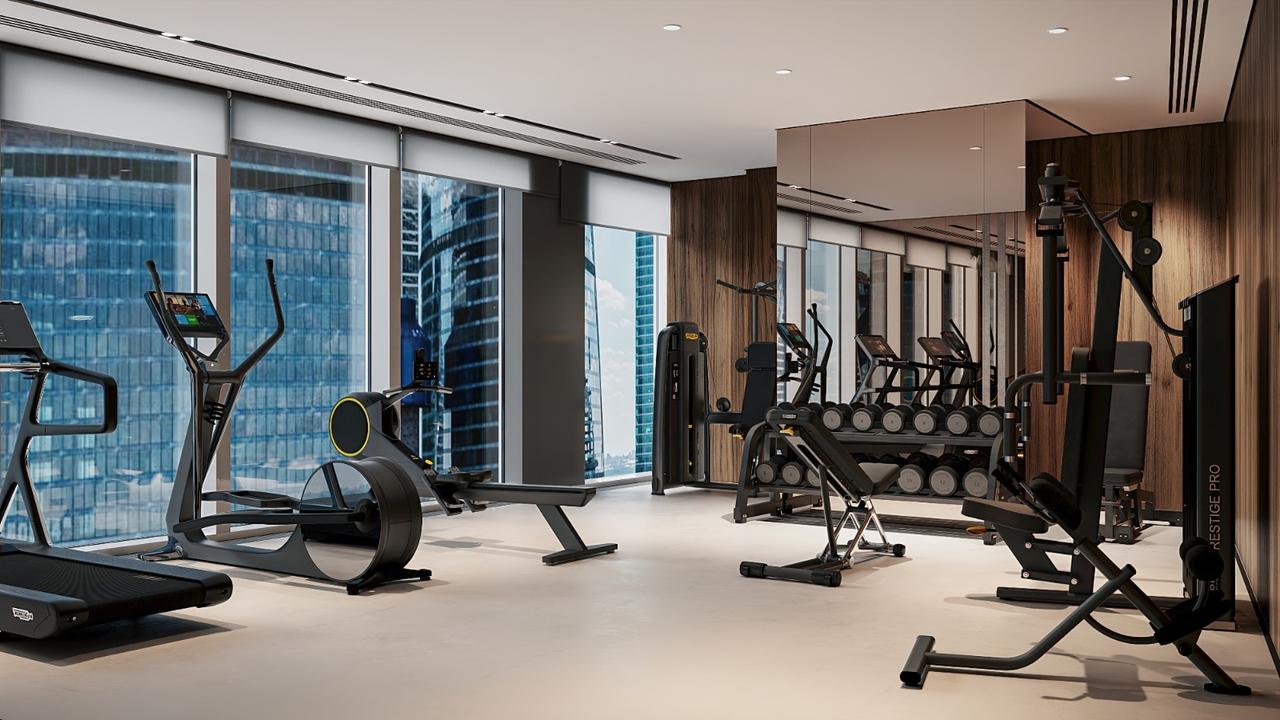 Мини-зал для фитнеса и пилатеса в Москва-Сити