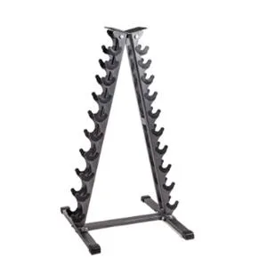 Стойка для 10 пар хромированных гантелей «Ёлочка» Original FitTools