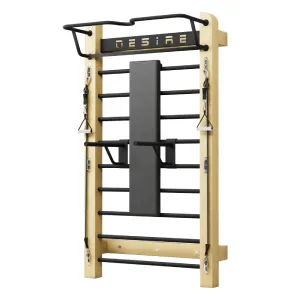 Шведская стенка с эспандерами, брусьями и скамьей Desire Eco Plus