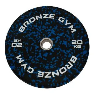 Диск бамперный Bronze Gym камуфляж синий 20 кг