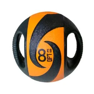 Мяч тренировочный медицинбол с хватами Original FitTools 8 кг