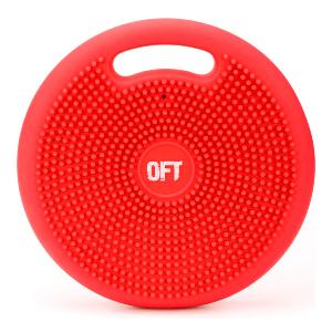 Купить Original FitTools Массажно-балансировочная подушка с ручкой красная в Москве