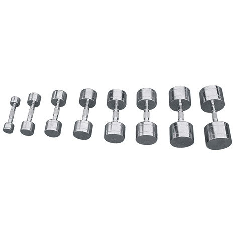 Набор хромированных гантелей 1-10 кг KRAFT Fitness