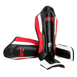 Защита голени с защитой подъема стопы UFC черная L/XL