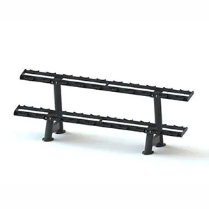 Стойка для 10 пар гантелей 2-ярусная Kraft Fitness KFTTDRY