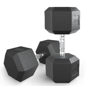 Unix Fit Гантель гексагональная обрезиненная 42,5 кг / шт.