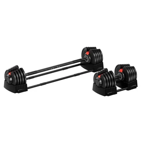 Набор регулируемый штанга+гантель Hyfit 40 кг