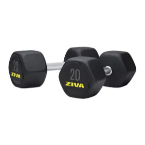 Гантель обрезиненная Ziva 48 кг (пара)