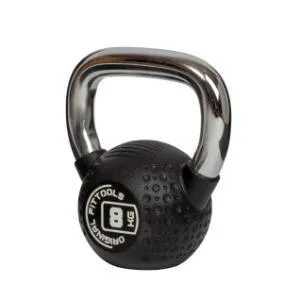 Гиря полиуретановая с хромированной ручкой Original FitTools CPU 8 кг