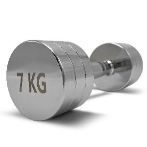 Купить Unix Fit PRO гантель круглая хромированная 7 кг / шт. в Москве