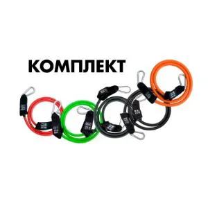 Комплект из 5 эспандеров с карабинами Original FitTools