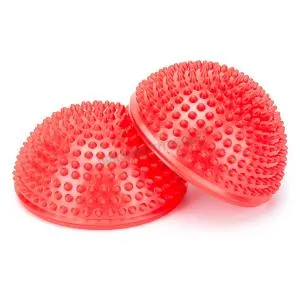 Полусфера массажно-балансировочная Original FitTools (набор 2 шт) красный