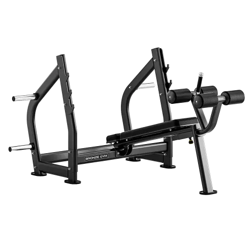 Скамья олимпийская для жима с отрицательным наклоном Bronze Gym RAVE RE57