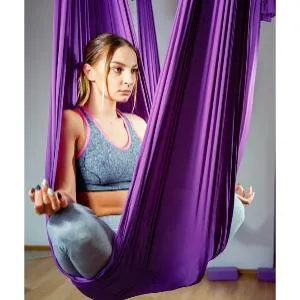 Йога гамак Targex, фиолетовый