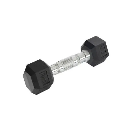 Гантель шестигранная прорезиненная TRX HEX 2,27 кг