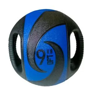 Мяч тренировочный медицинбол с хватами Original FitTools 9 кг