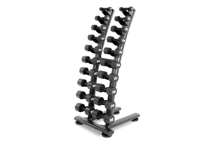 Стойка для хромированных гантелей двойная Hasttings Digger HD71D1K