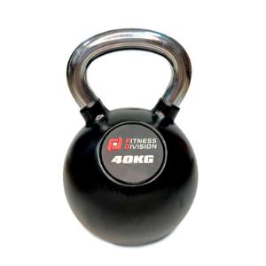 Купить Гиря Original FitTools Гиря 40 кг обрезиненная с хромированной ручкой в Москве