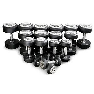 Комплект круглых гантелей (8 пар) Desire Rubber Dumbbells