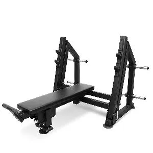 Скамья для жима лёжа с доводчиком, упором и подставкой для ног Bronze Gym PARTNER ML-901