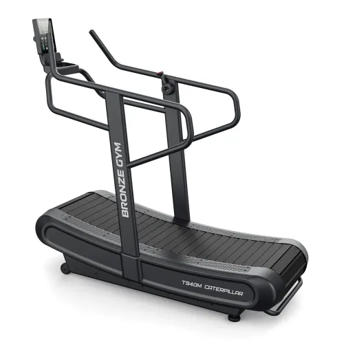 Беговая дорожка профессиональная инерционная механическая Bronze Gym T940M CATERPILLAR (new)