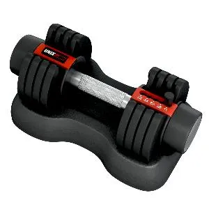 Гантель со ступенчатой регулировкой Unix Fit 11 кг черная