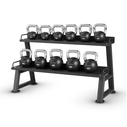 Стойка для гирь Matrix Fitness Kettlebell Rack - PVC 2-ярусная