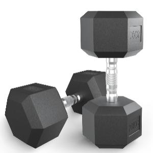 Unix Fit Гантель гексагональная обрезиненная 20 кг / шт.