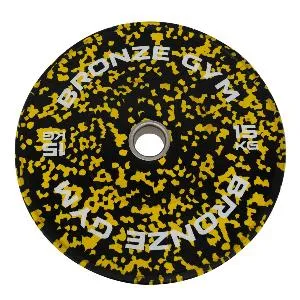 Диск бамперный Bronze Gym камуфляж желтый 15 кг