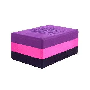 Блок для йоги трехцветный премиум Original FitTools