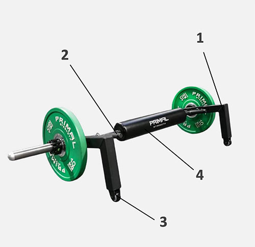 Гриф для ягодичного мостика Primal PSBA0042