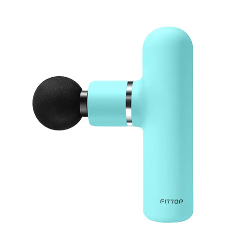 Перкуссионный массажер Fittop Super Mini V бирюзовый