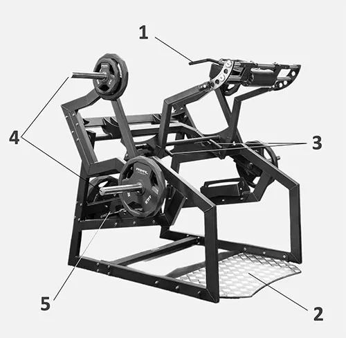 Силовые приседания Primal PSSS0408