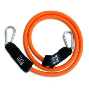 Эспандер из натурального латекса с карабинами Original FitTools сопротивление 50 lbs