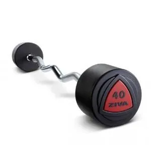 Набор EZ штанг с уретановым покрытием Ziva 10–45 кг (5 шт)