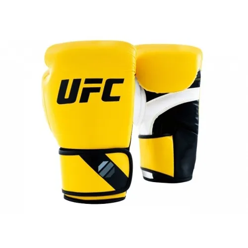 Перчатки тренировочные для спарринга UFC Pro Fitness желтые 8 Oz