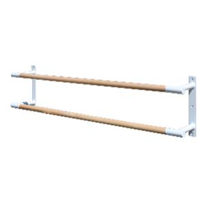 Купить Original FitTools Станок хореографический пристенный двухрядный 1,5 м (перекладина D-40 мм бук) в Москве