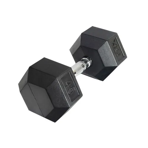 Гантель шестигранная прорезиненная TRX HEX 20,41 кг